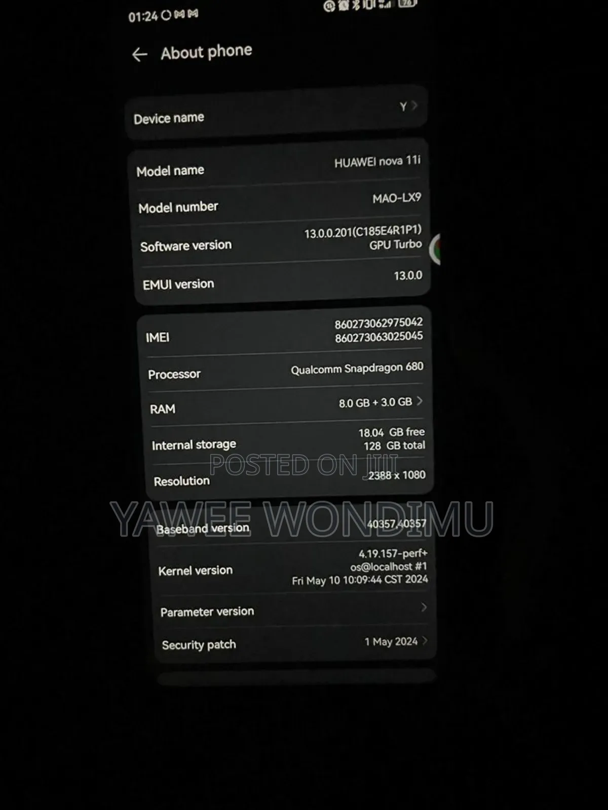 Huawei nova 11i 128 GB