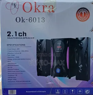Okra 2.1ch Multimedia Speaker – Deep Bass | Clear Sound | Original