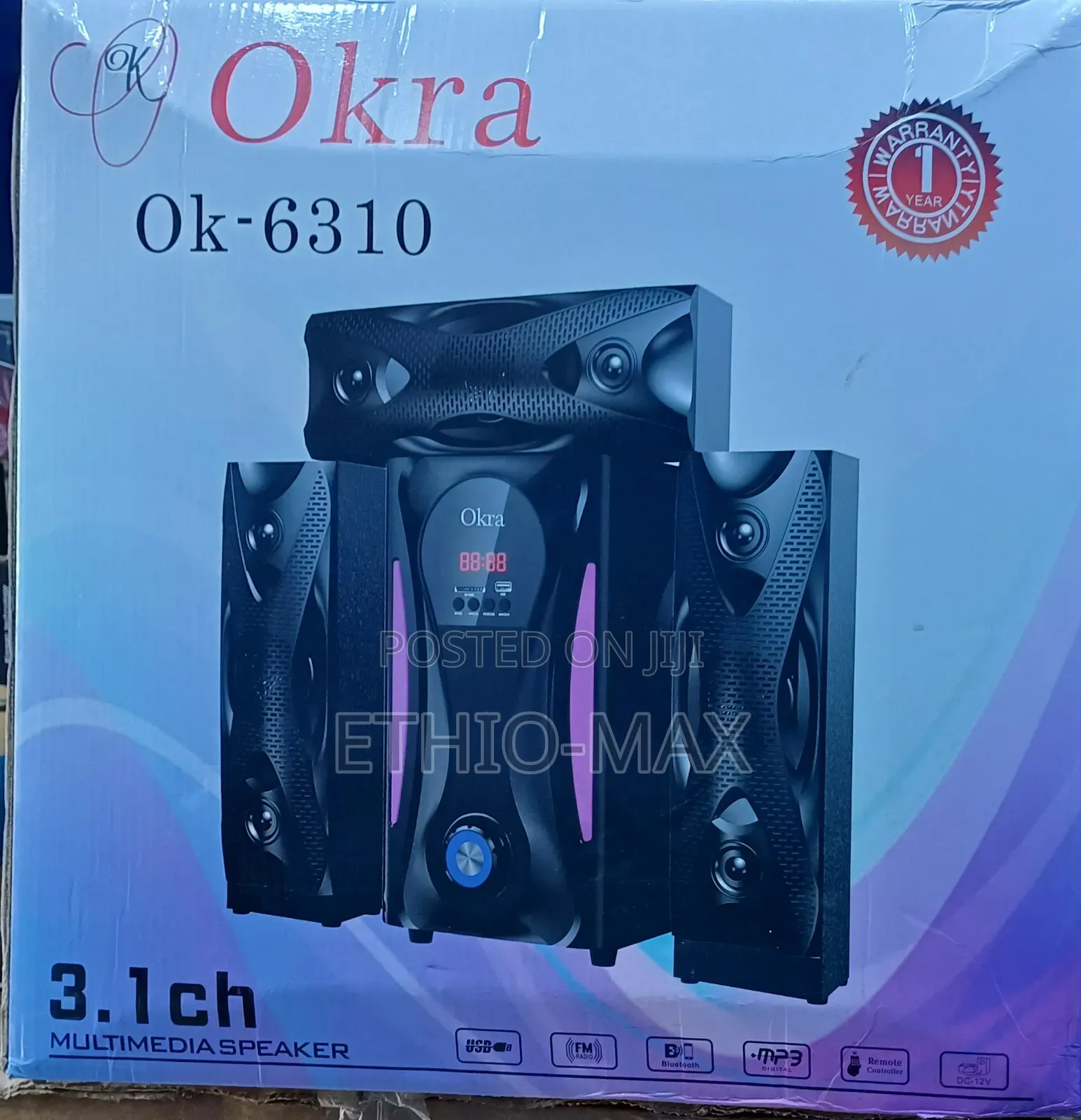 Okra 3.1ch Multimedia Speaker – Deep Bass | Clear Sound | Original