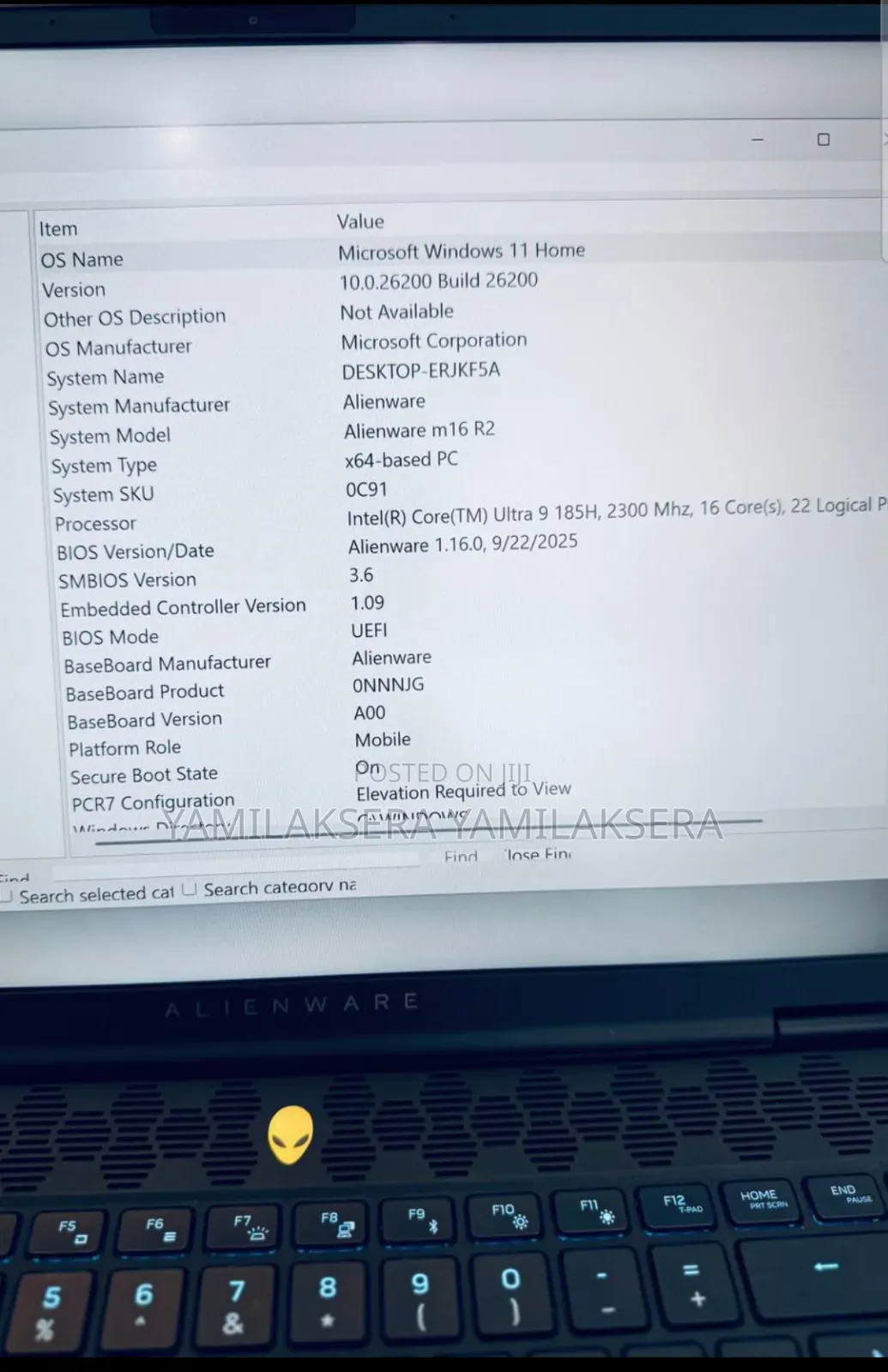 New Laptop Alienware M17x R2 16GB Intel Core Ultra 9 SSD 1T