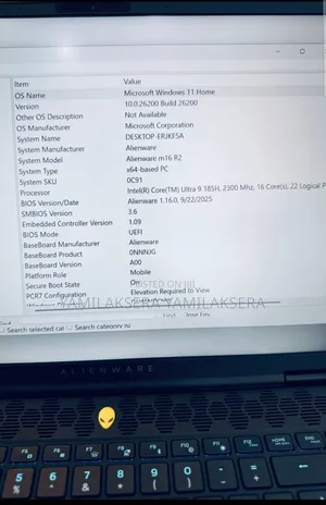 New Laptop Alienware M17x R2 16GB Intel Core Ultra 9 SSD 1T