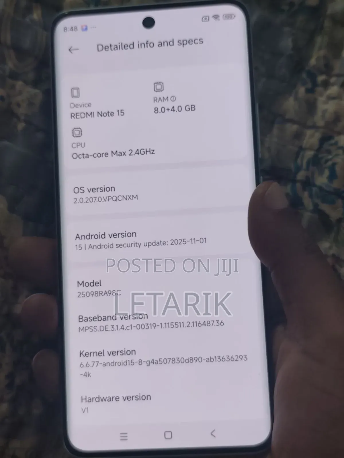 New Xiaomi Redmi Note 15 Pro 256 GB Green