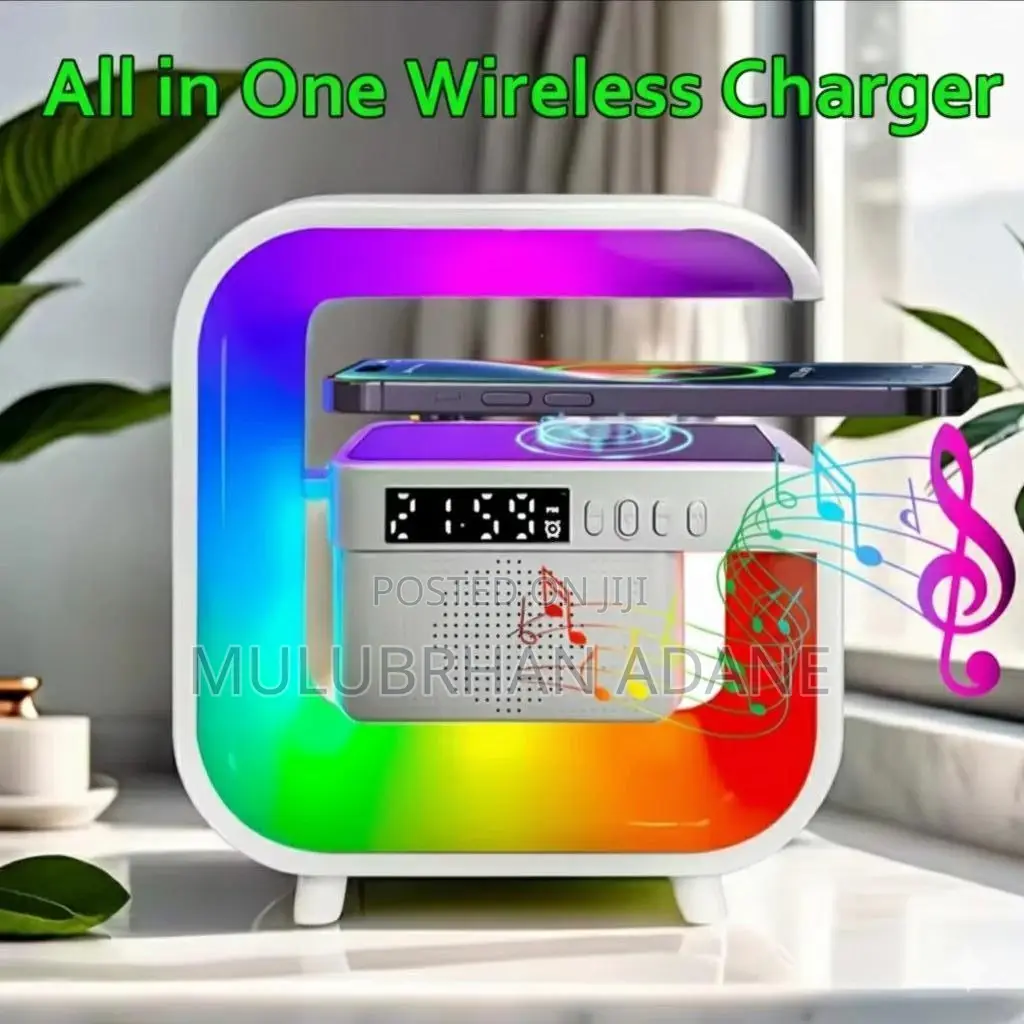 All-in-One Smart Led Wireless Charging Speaker