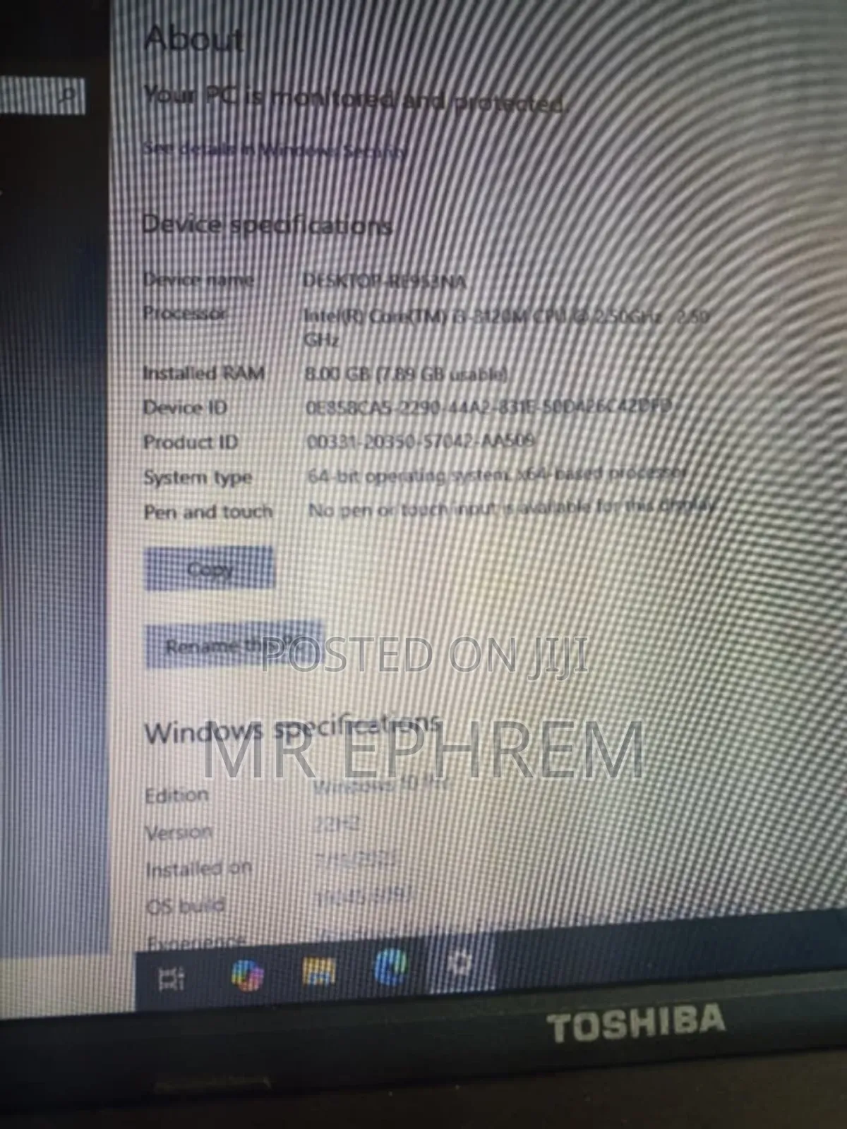 Laptop Toshiba Satellite C55 8GB Intel Core I3 HDD 500GB