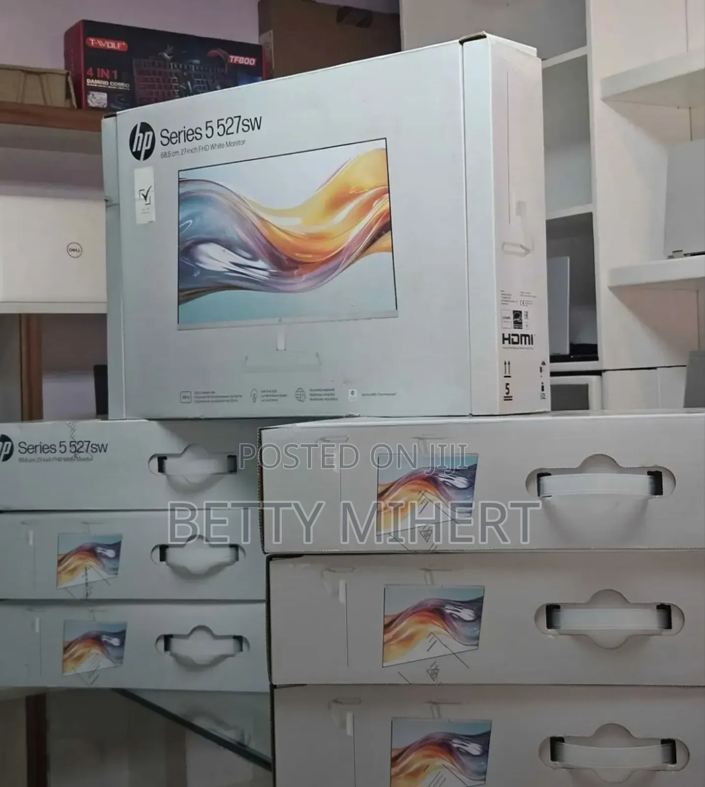 Hp 27inch Frameless White Monitor