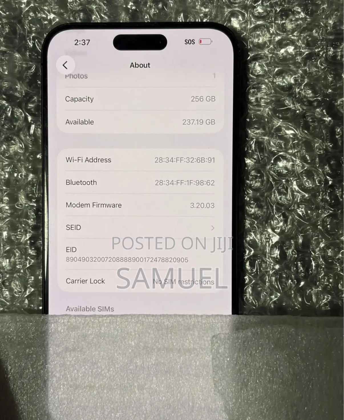 Apple iPhone 15 Pro Max 256 GB Black