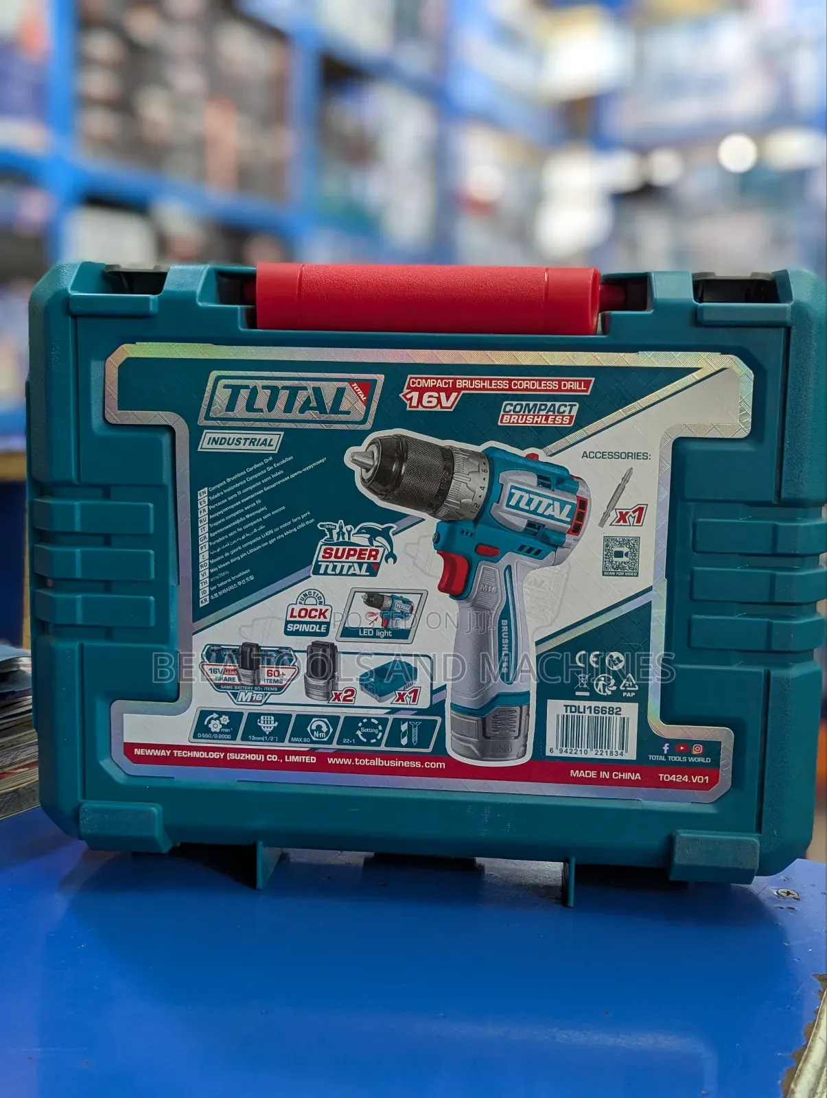 Total Cordless Chargeable Drill 16v 13mm High Quality Drill Machine