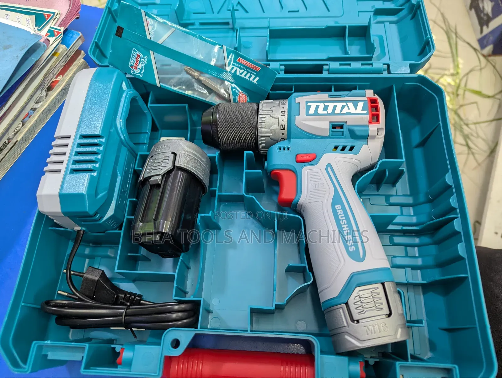 Total Cordless Chargeable Drill 16v 13mm High Quality Drill Machine