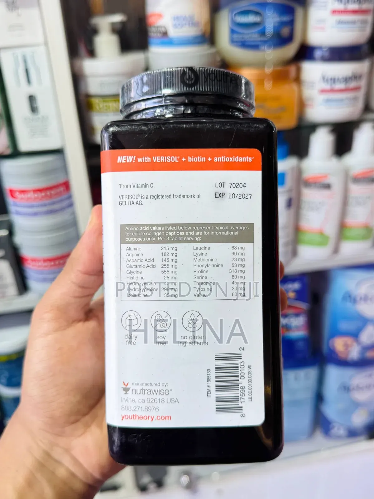 The New Youtheory Verisol Collagen 345 Tablets Original From Usa