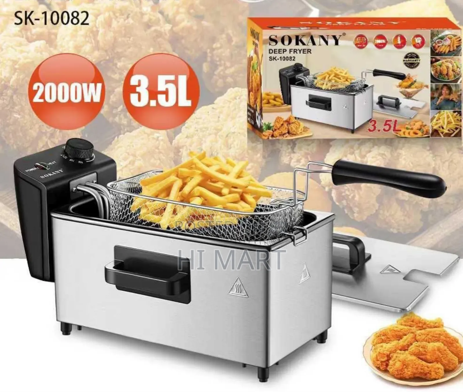 Sokany Stainless Steel Deep Fryer