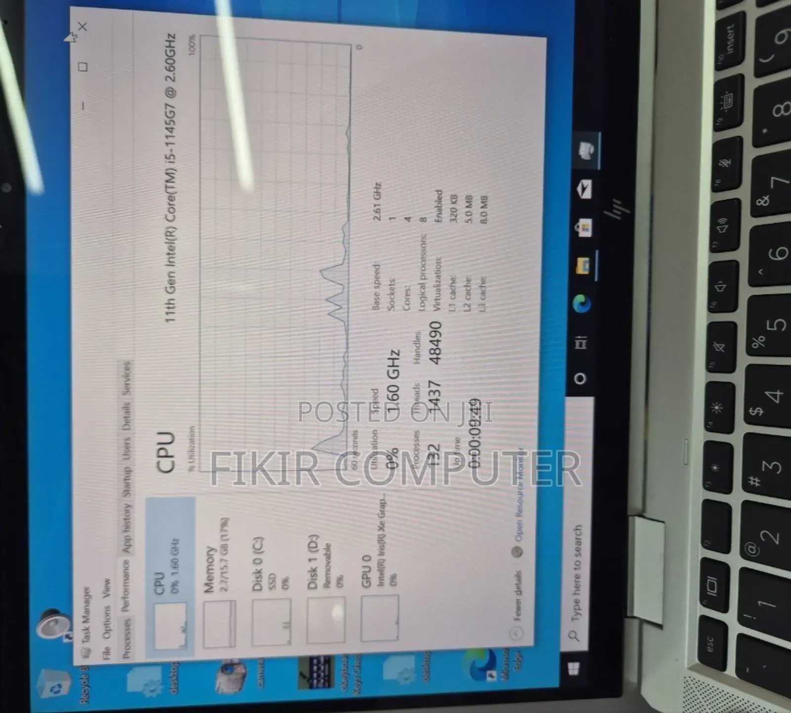 New Laptop HP EliteBook X360 1030 G8 16GB Intel Core I5 SSD 512GB