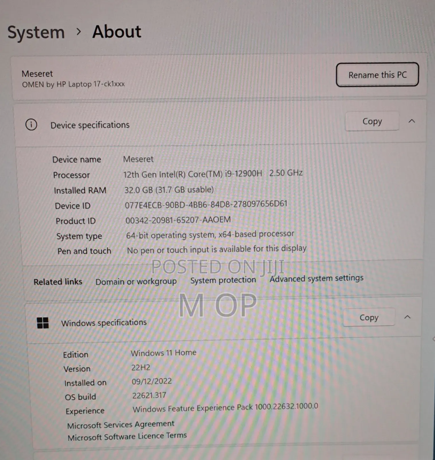 New Laptop 32GB Intel Core I9 HDD 500GB
