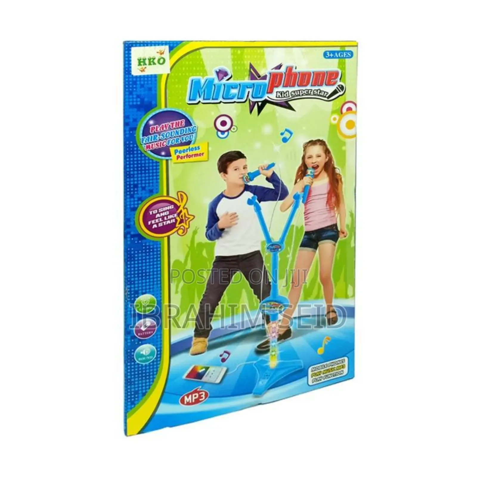 Toy Microphone and Stand Set Micro Phone Kid Super Star