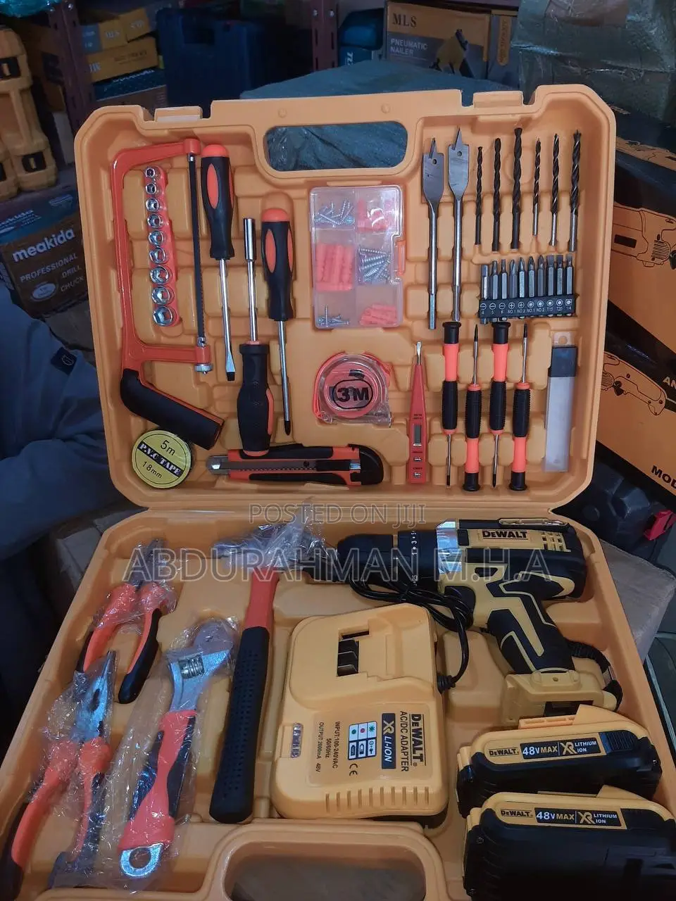 Dewalt Drill 48v - With Full Toolbox Set - ዲዋልት ድሪል ከነሙሉ ሴቱ