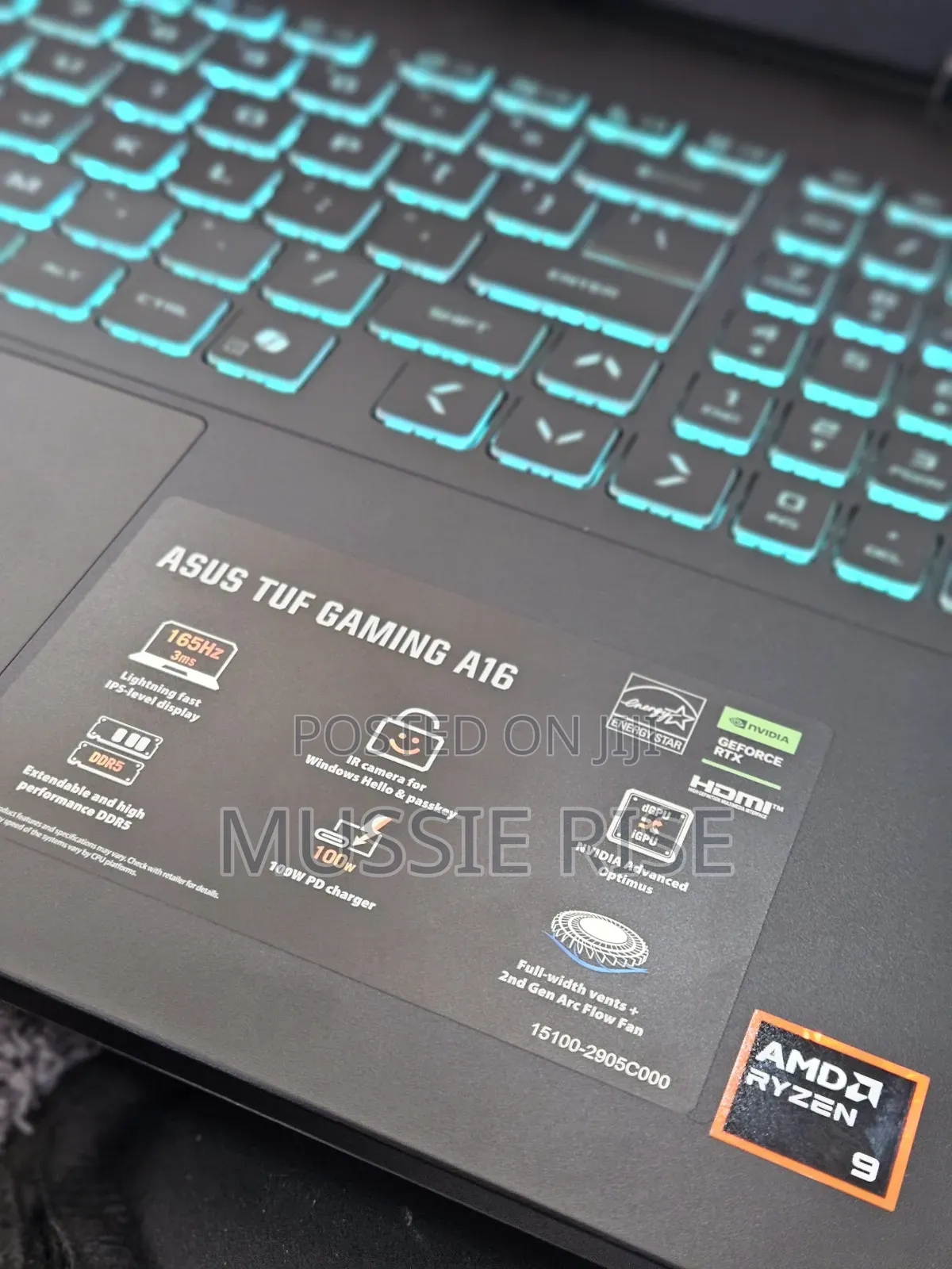 New Laptop Asus TUF Gaming A15 32GB AMD Ryzen 9 SSD 1T