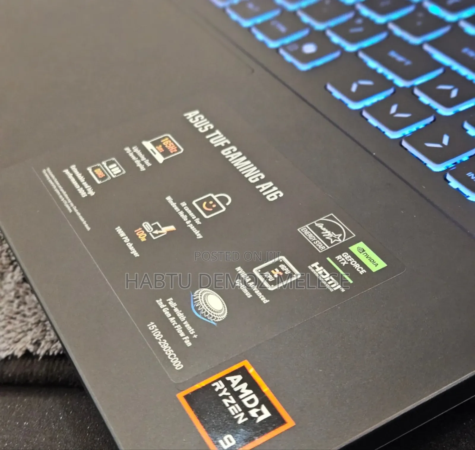 New Laptop Asus TUF Gaming A16 32GB AMD Ryzen 9 SSD 1T