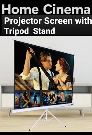 Projector Screen With Tripod Stand