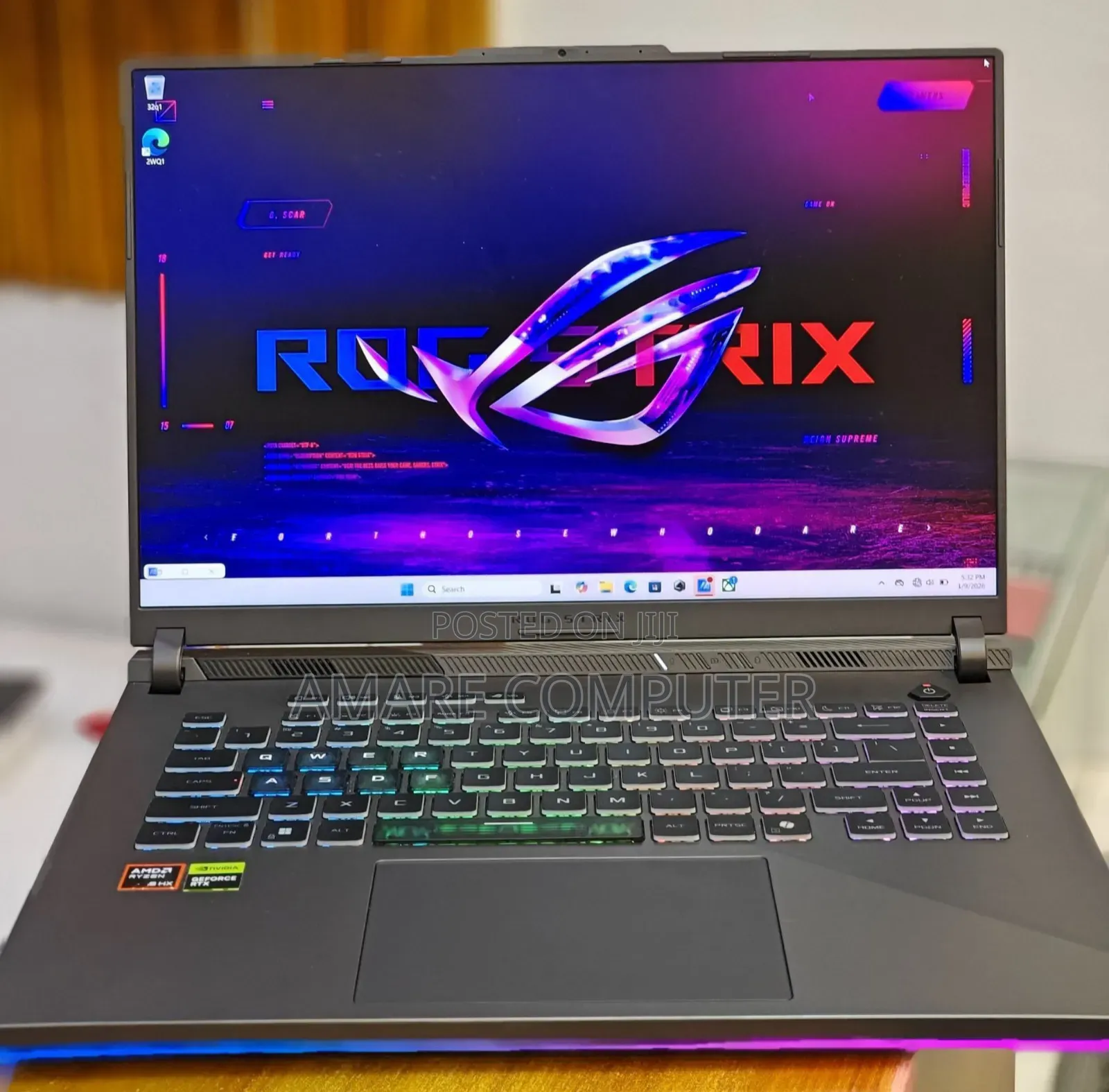 New Laptop Asus ROG Strix G16 G614 16GB AMD Ryzen 9 SSD 1T