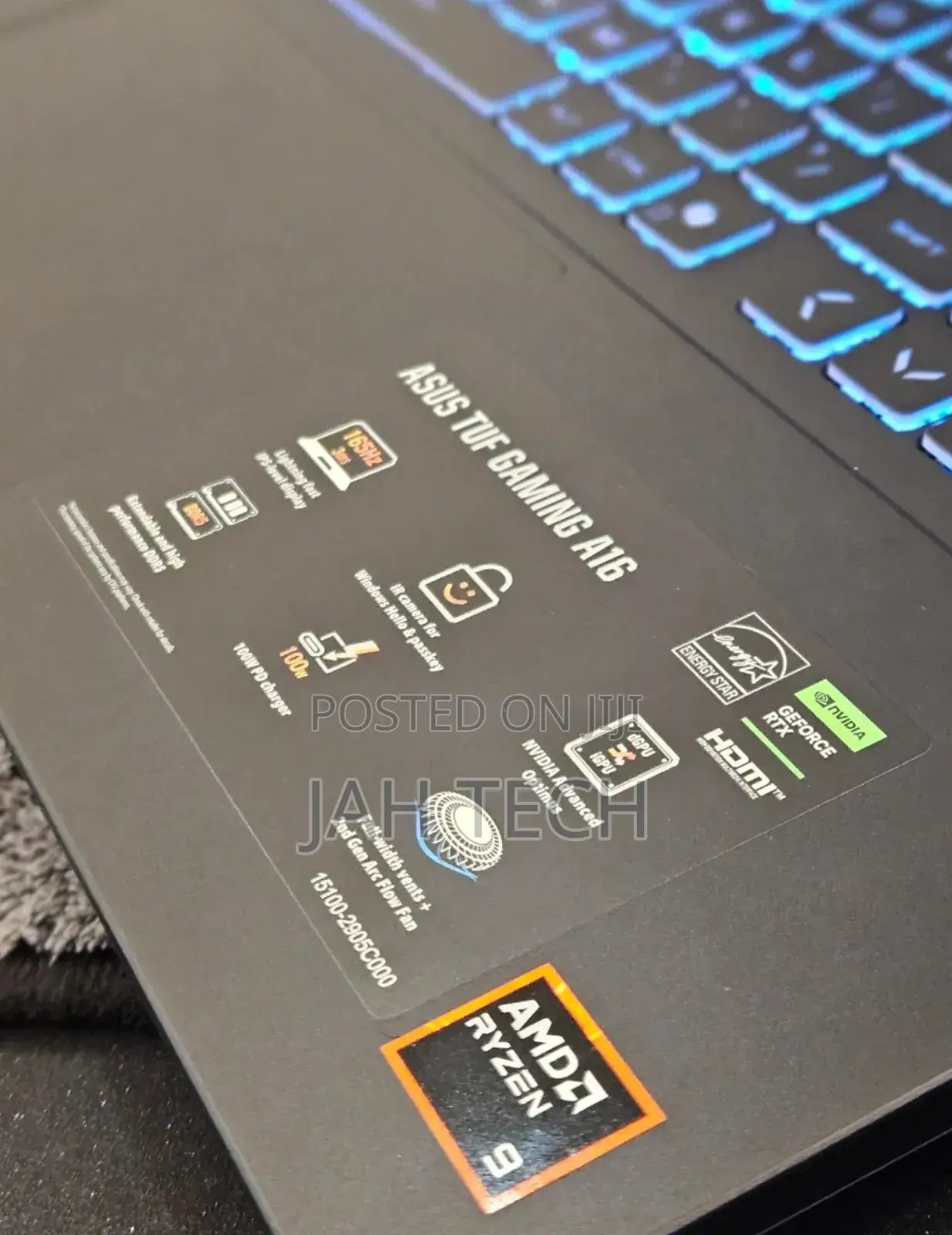 New Laptop Asus TUF Gaming A16 32GB Intel Core I9 SSD 1T