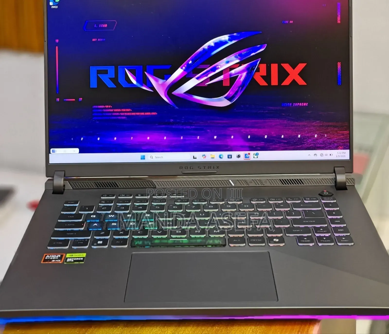 New Laptop Asus ROG Strix G16 G614 16GB AMD Ryzen 9 SSD 1T