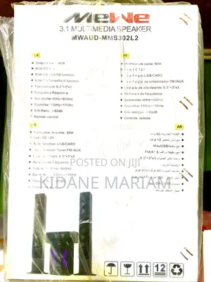 Me We Home Theater Speaker Powerful Bass Bluetooth Usb Remote Control