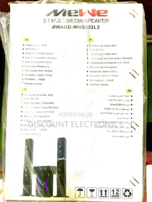 Me We Home Theater Speaker Powerful Bass Bluetooth Usb Remote Control