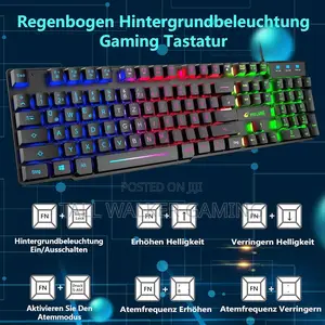 Ziyou Lang Qwertz Gaming Keyboard and Mouse Set