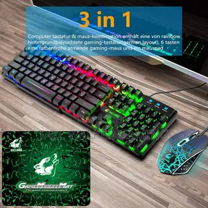 Ziyou Lang Qwertz Gaming Keyboard and Mouse Set