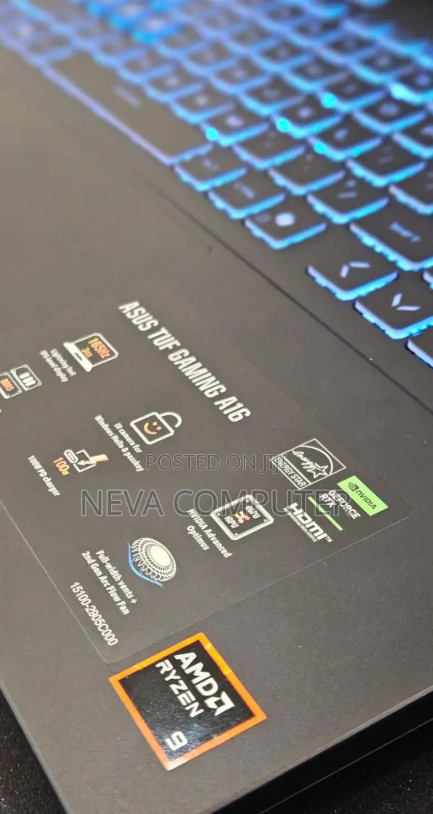 New Laptop Asus TUF Gaming A15 32GB AMD Ryzen 9 SSD 1T