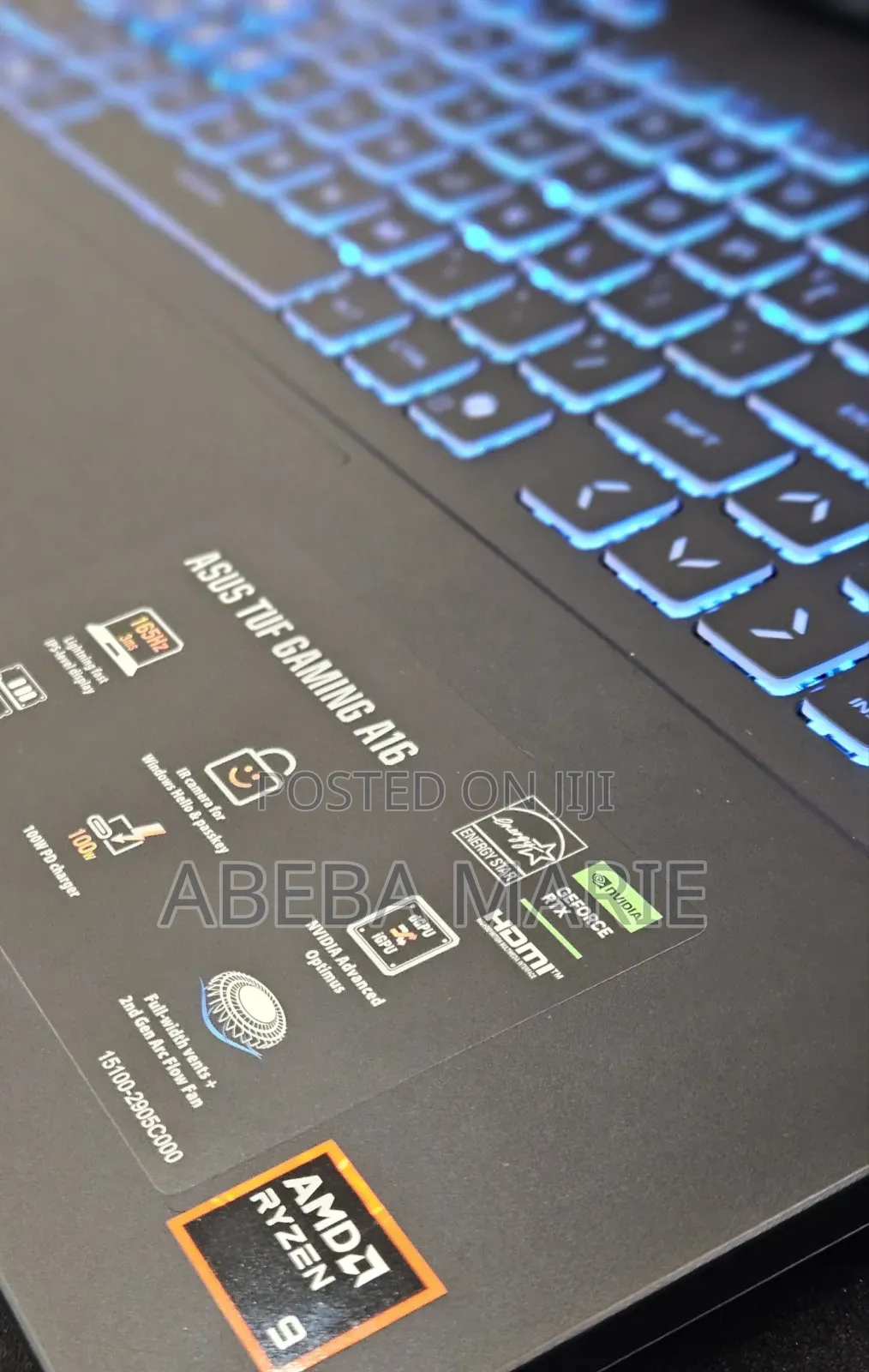 New Laptop Asus TUF Gaming A16 32GB AMD Ryzen 9 SSD 1T