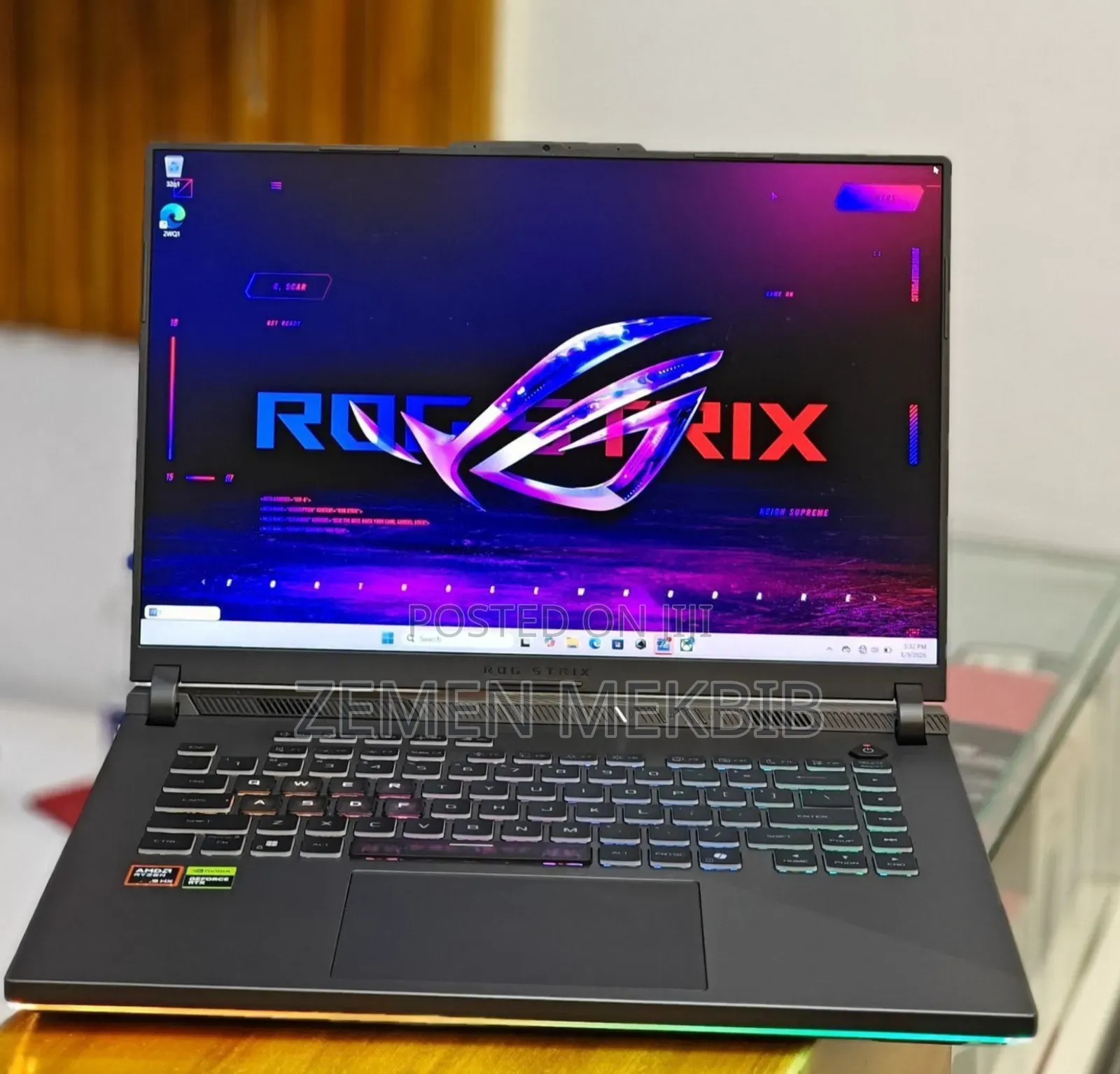 New Laptop Asus ROG Strix G15 16GB AMD Ryzen 9 SSD 1T