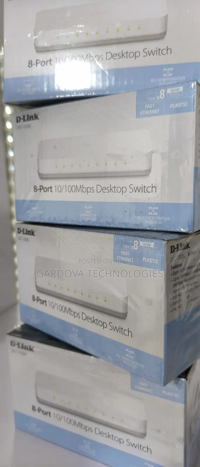 D-Link Des-1008c 8-Port Desktop Switch – New