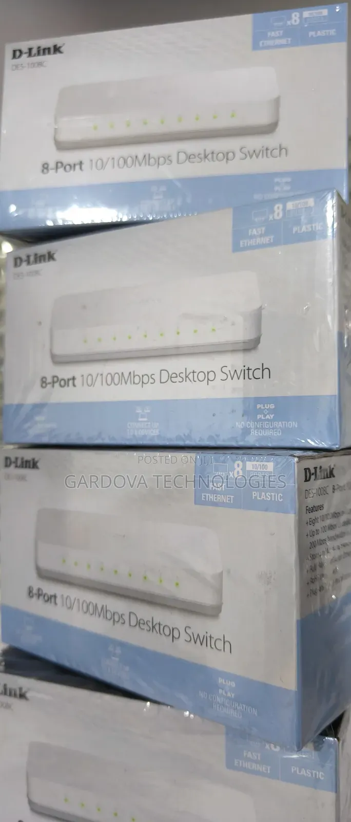 D-Link Des-1008c 8-Port Desktop Switch – New