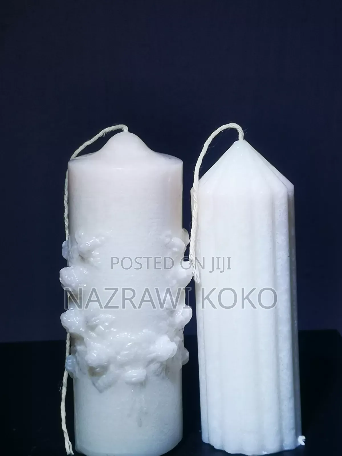 White and Red Handmade Candles