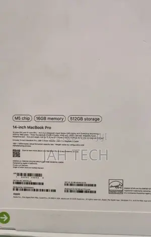 New Laptop Apple Macbook Pro 2025 M5 14-Inch 16GB Apple M5 SSD 512GB