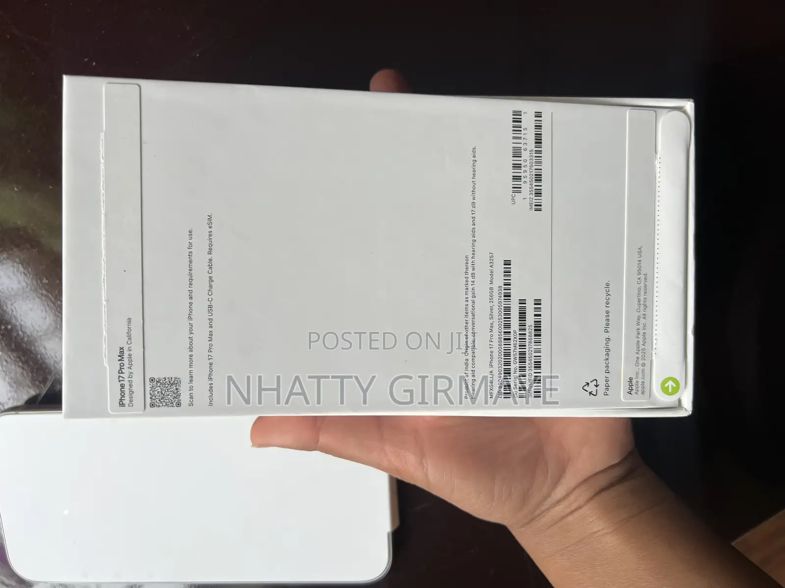 New Apple iPhone 17 Pro Max 256 GB Silver