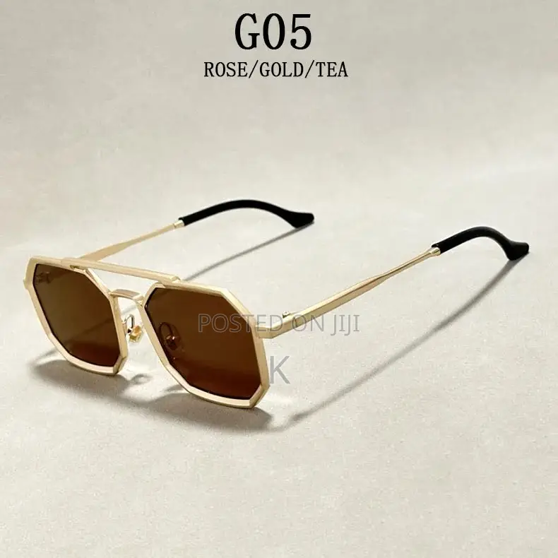 Commando Gold Brown Edition Octagon Sunglasses