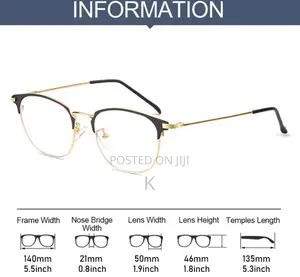 Classic Semi Rimless Glass