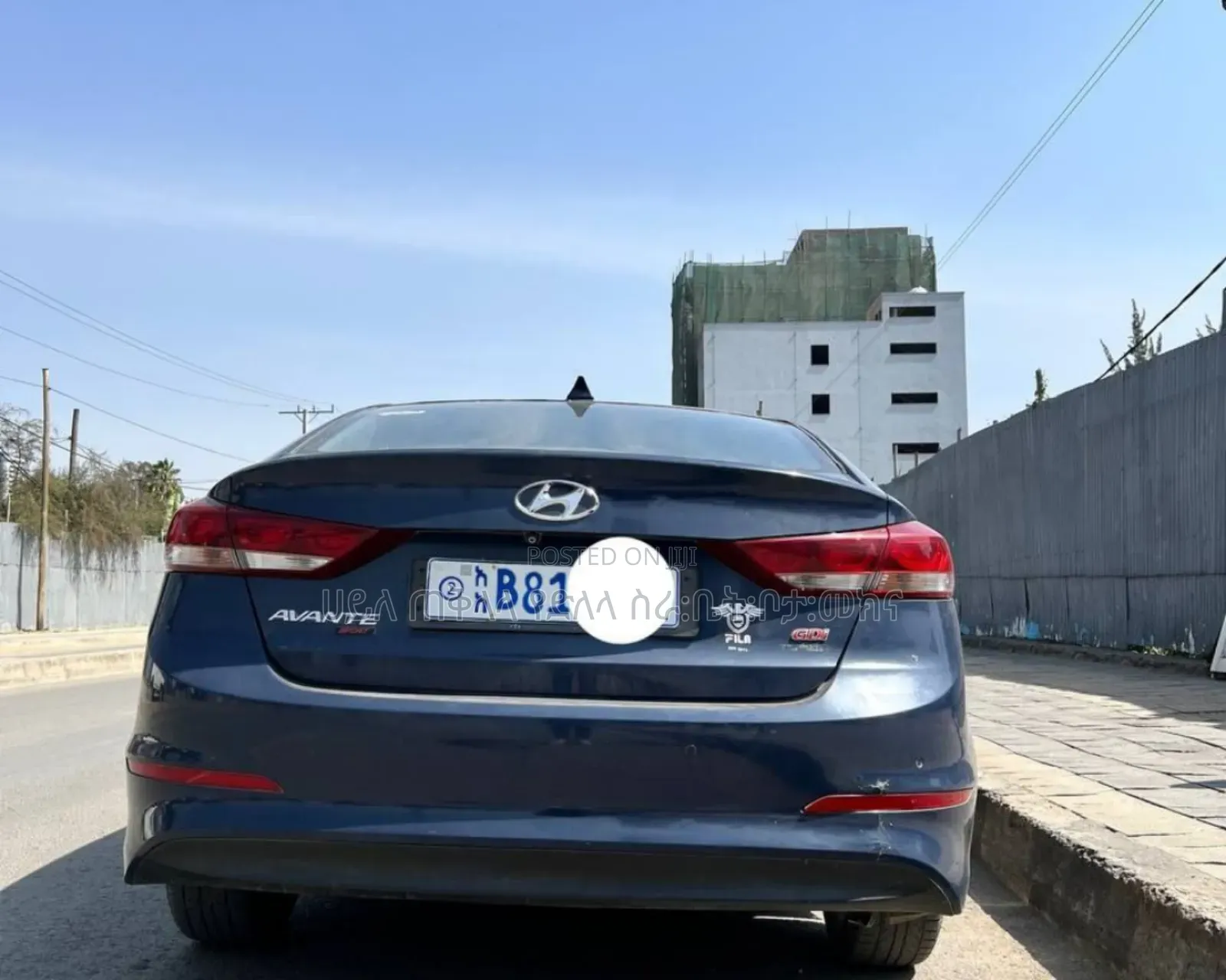 Hyundai Avante 2017 Matt Black