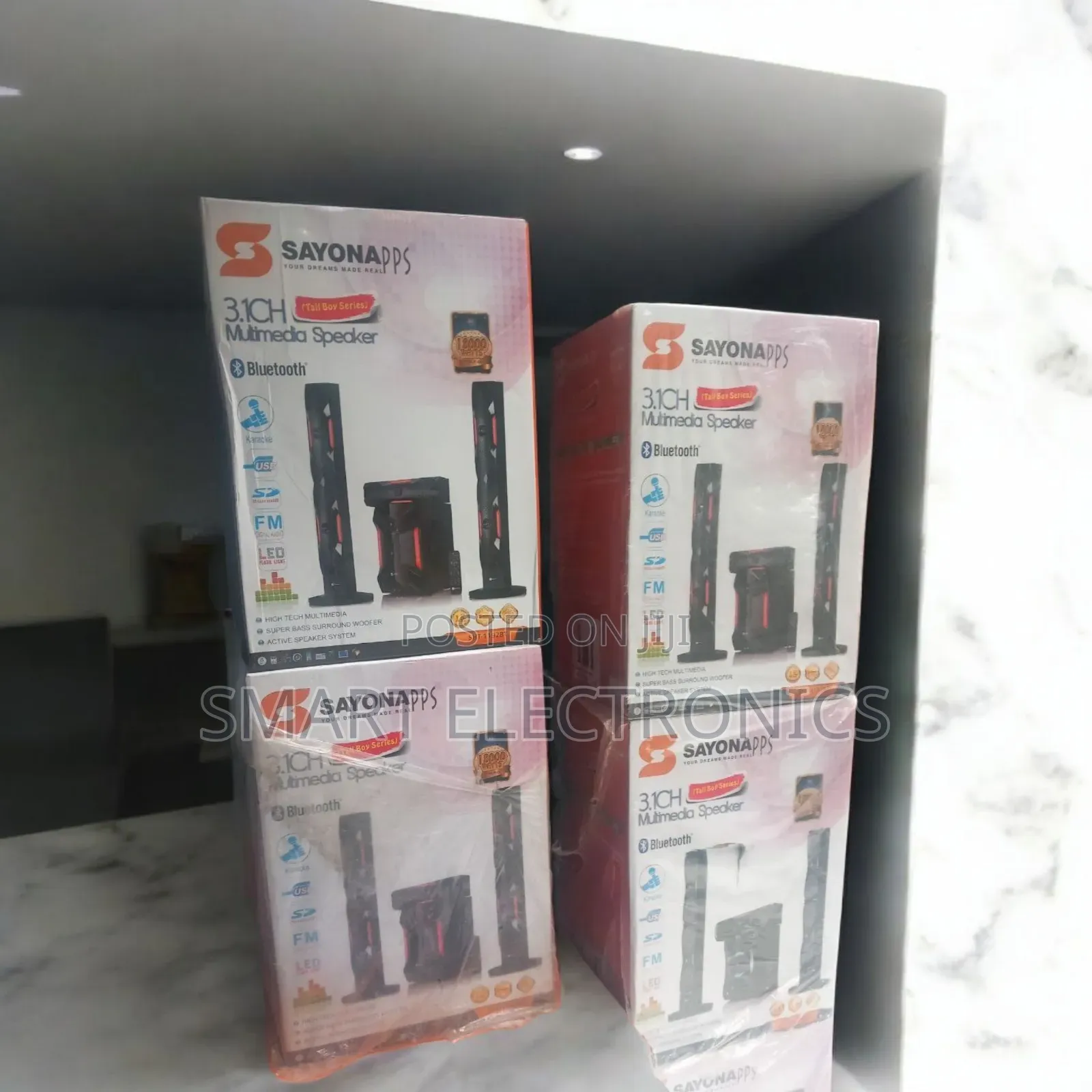 Sayonapps 3.1ch Home Theatre Multimedia Speaker (Tall Boy Series)