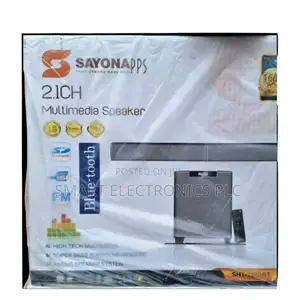 Sayona SHT-1253bt 2.1 Channel Multimedia Sound Bar Speaker System.