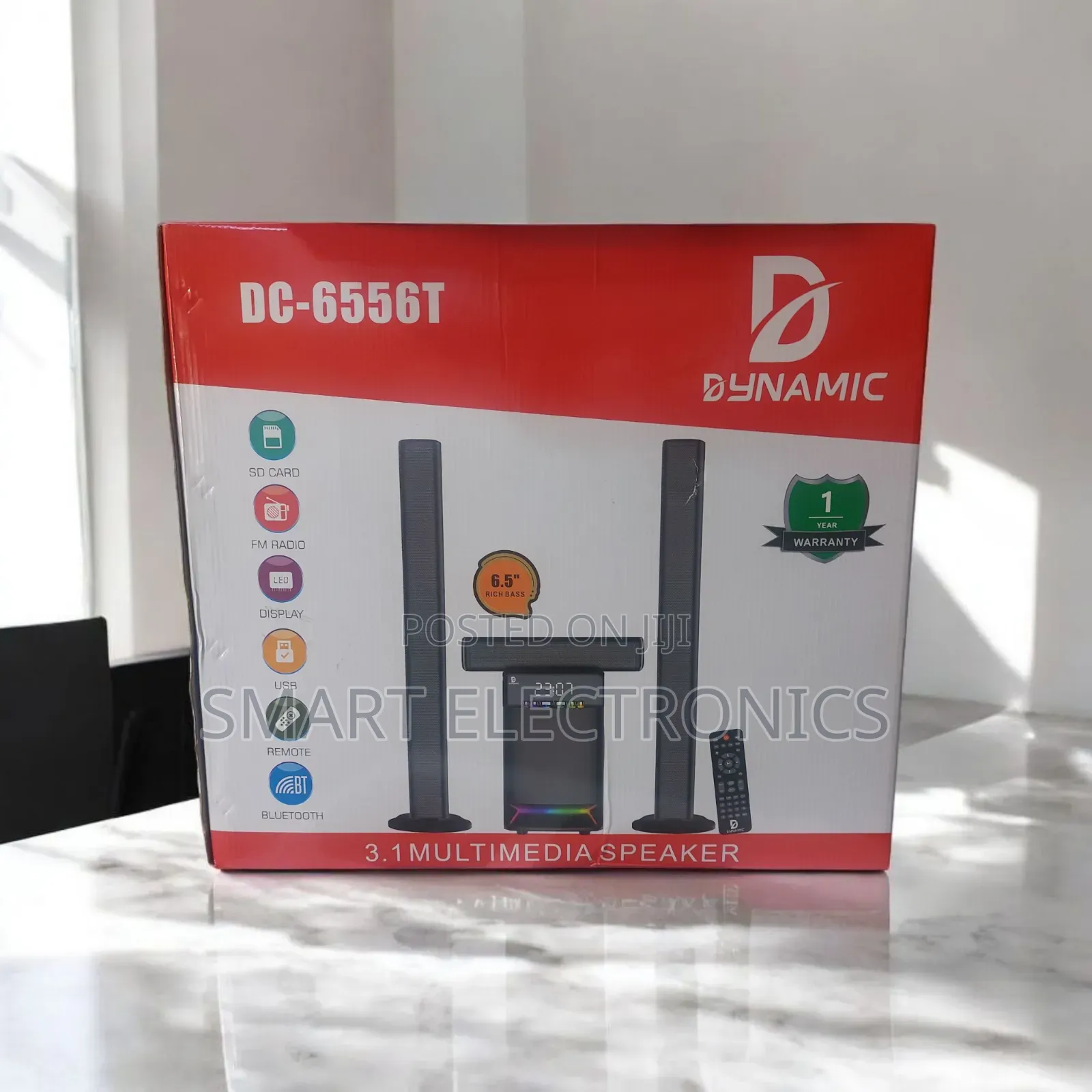 Dynamic Speaker 3in1 Bluetooth, Usb, Sd Card, Fm Radio, Aux Input