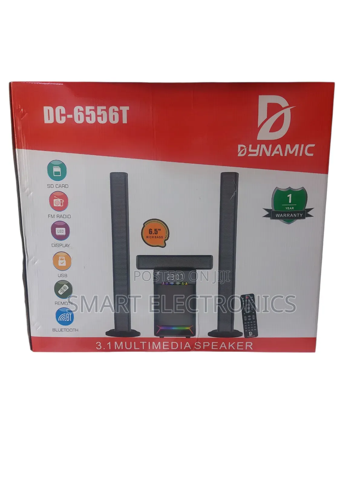 Dynamic Speaker 3in1 Bluetooth, Usb, Sd Card, Fm Radio, Aux Input