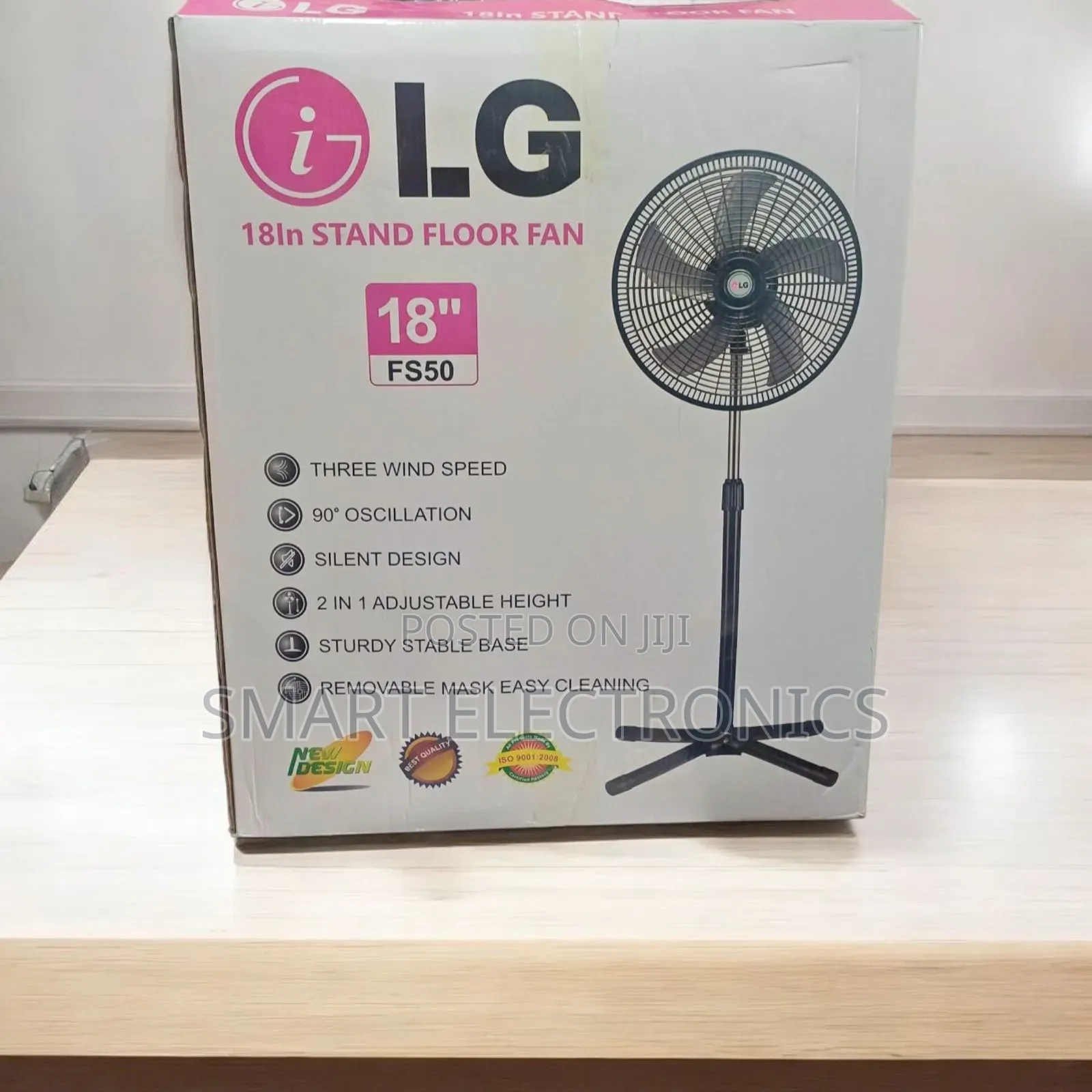 Lg 18" Standing Fan. It Has an 18-Inch Blade Diameter for Strong