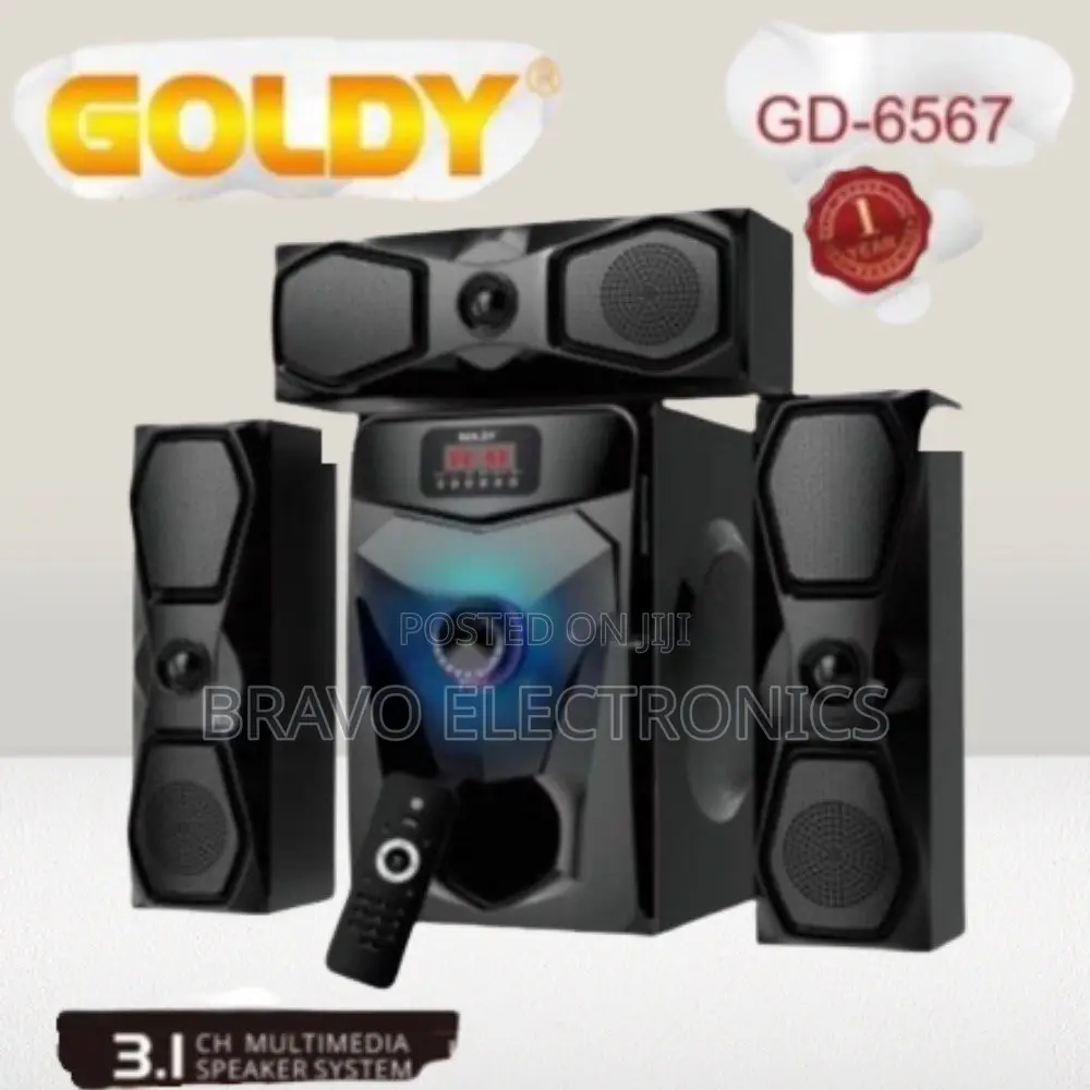 Goldy 3.1ch Multimedia Speaker – Deep Bass Clear Audio!