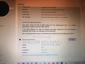 Laptop HP 14-Dq1025cl 4GB HDD 500GB