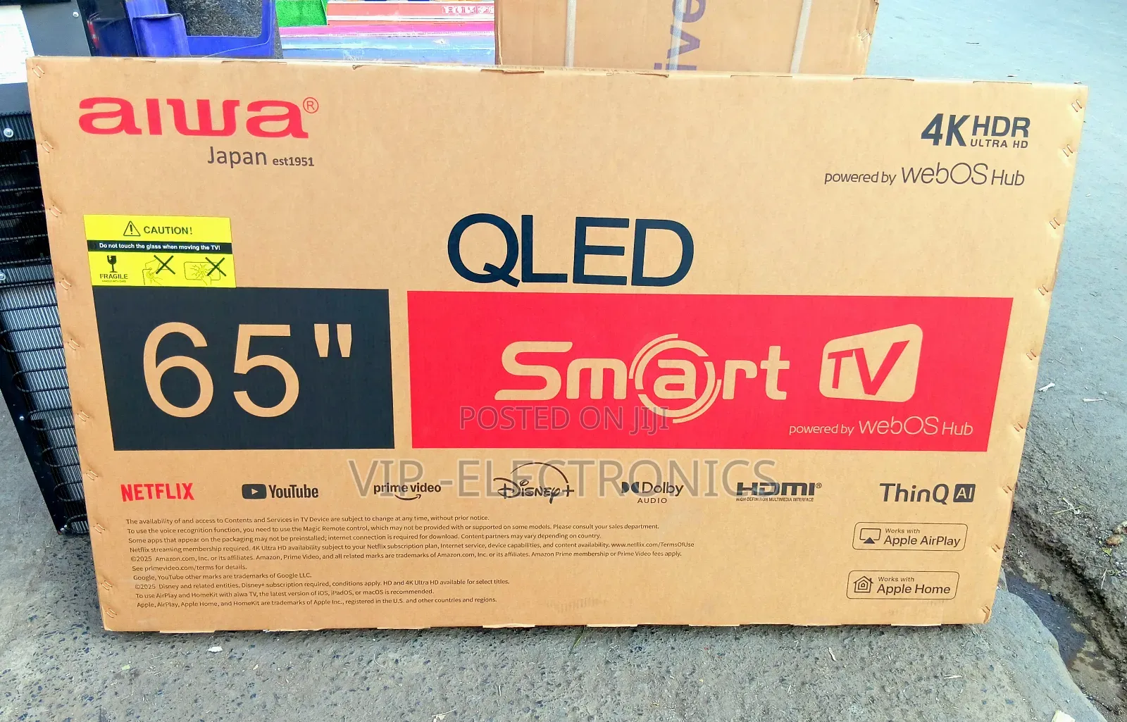 Aiwa 65 Inch Smart HDR Qled Webos HubOriginal Aiwa New 2025 Model