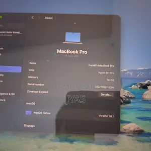 New Laptop Apple MacBook Pro 2021 M1 16GB Apple M1 Pro SSD 512GB