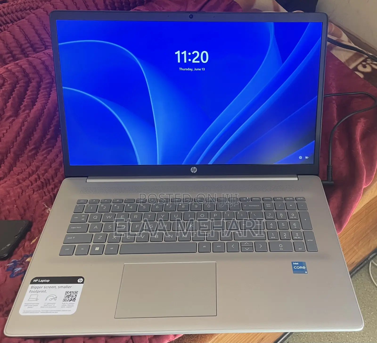New Laptop HP 17-3000 8GB Intel Core I3 SSD 256GB