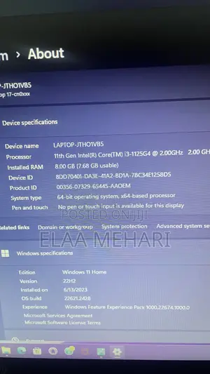 New Laptop HP 17-3000 8GB Intel Core I3 SSD 256GB